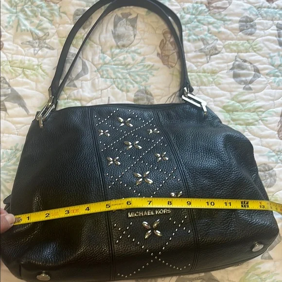Michael Kors Black Studded Women's Bag - Picture 8 of 12